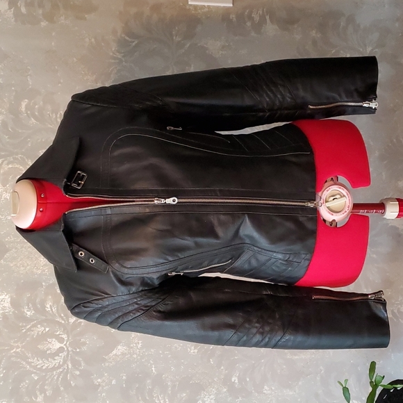 oxyho Jackets & Blazers - Oxyho Sorento Black leather jacket size medium